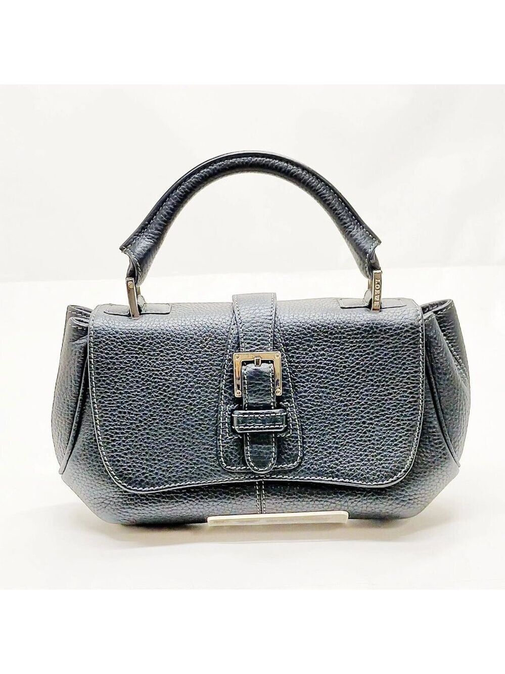 LOEWE Hand Bag Black Leather 369-052525